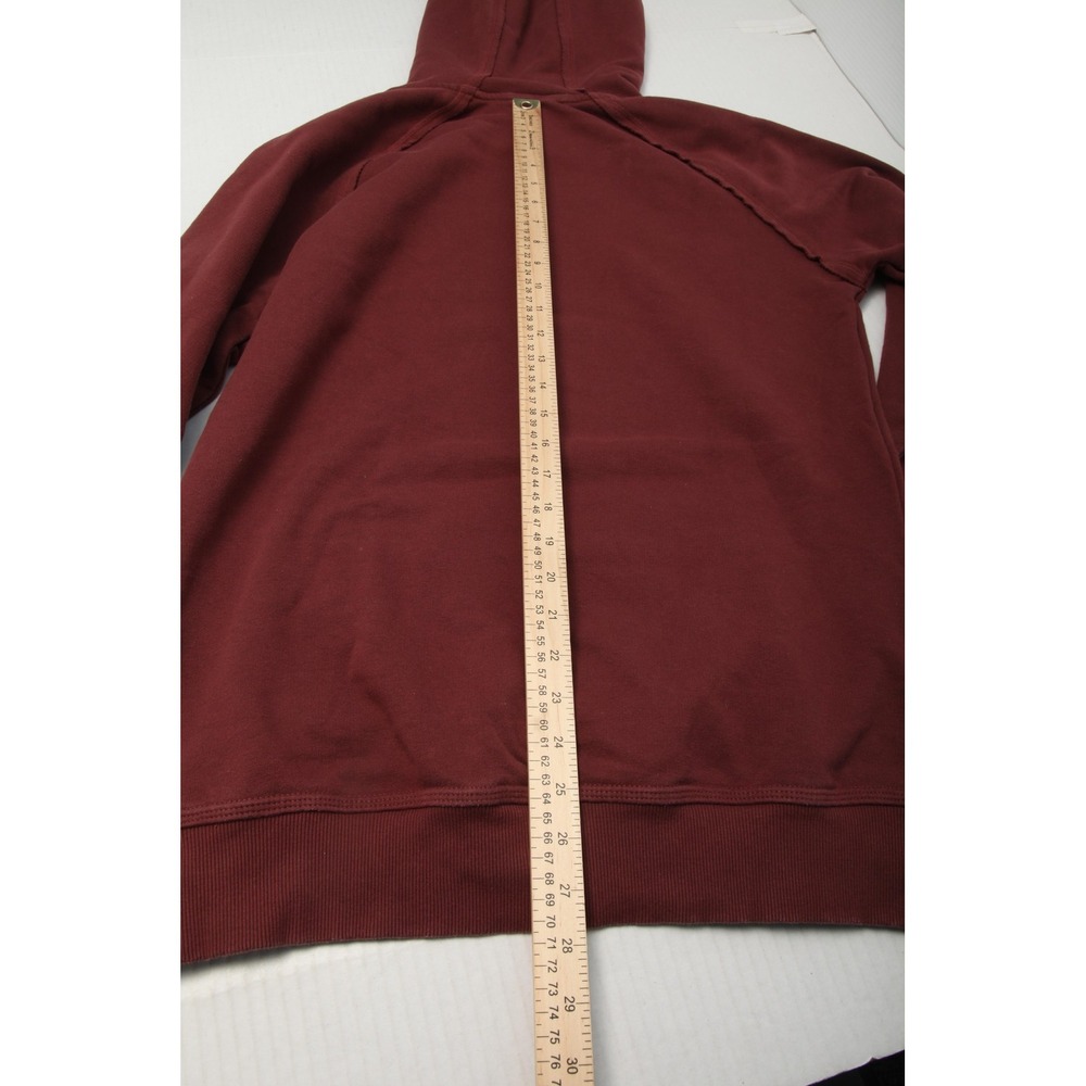 Gymshark Legacy Hoodie Mens M Cherry Brown Lifting Club Shark Graphic Fleece - Picture 10 of 12